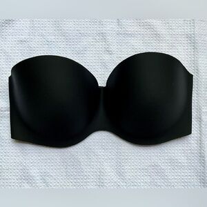 Strapless Black Felina Bra with Molded Cups in Pristine Condition